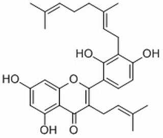 3'-Geranyl-3-prenyl-2',4',5,7-tetrahydroxyflavone