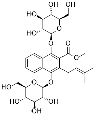 Methyl 1,4-bisglucosyloxy-3-prenyl-2-naphthoate