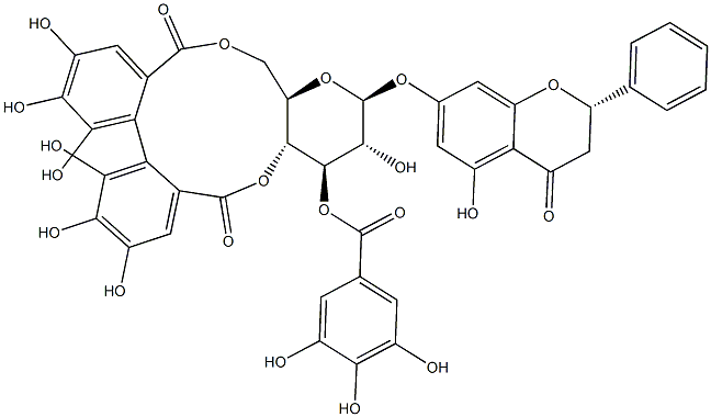 Pinocembrin-7-O-(3''-galloyl-4'',6''-(S)-hexahydroxydiphenoyl)-β-D-glucose